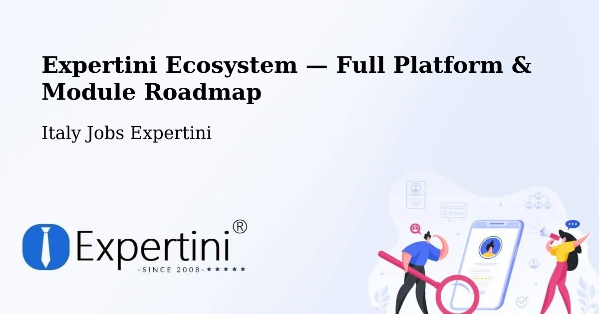 Expertini Ecosystem — Full Platform & Module Roadmap – Prezzo