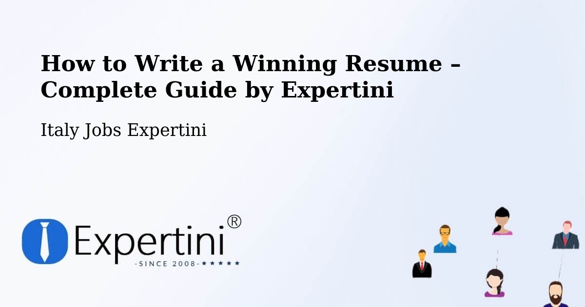 Resume Writing Guide for Job Seekers – Prezzo - Prezzo, Italy Jobs Expertini